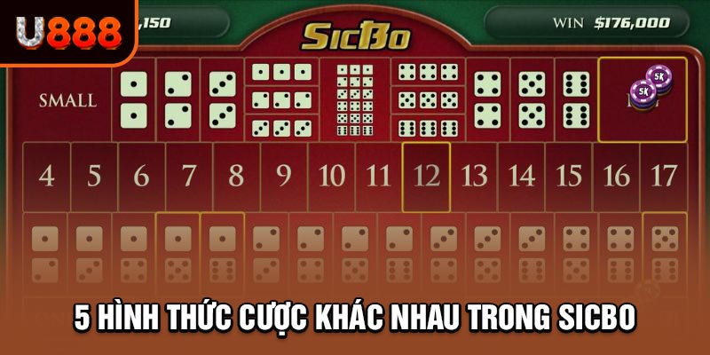 Lựa chọn đặt cược trong sicbo U888